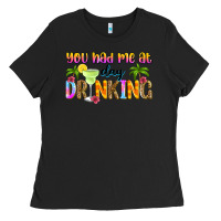 Black you had me at day drinking Ladies Tee - Zillion Design Studio