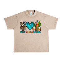 French Oak peace love whiskey Urban Heavy Tee - AdoDesignShop