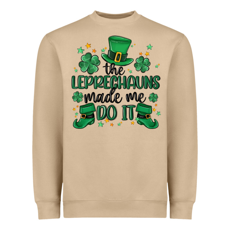 The Leprechauns Made Me Do It Heavyweight Sweatshirt by MaliasSmallBusiness | Teevron