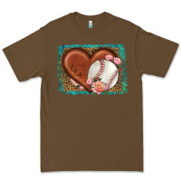 Cacao western leopard baseball heart Premium Tee - HRA Design Shop