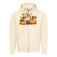 Sandshell fall scarecrow Zipper Hoodie - LillyAllenDesigns