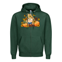 Fall Scarecrow Zipper Hoodie | Teevron