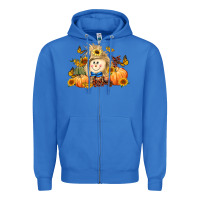 True Royal fall scarecrow Zipper Hoodie - LillyAllenDesigns