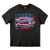 Asphalt American honey 4th of july Heavy Core Tee - CowGirlArtShop