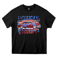 Black American honey 4th of july Heavy Core Tee - CowGirlArtShop