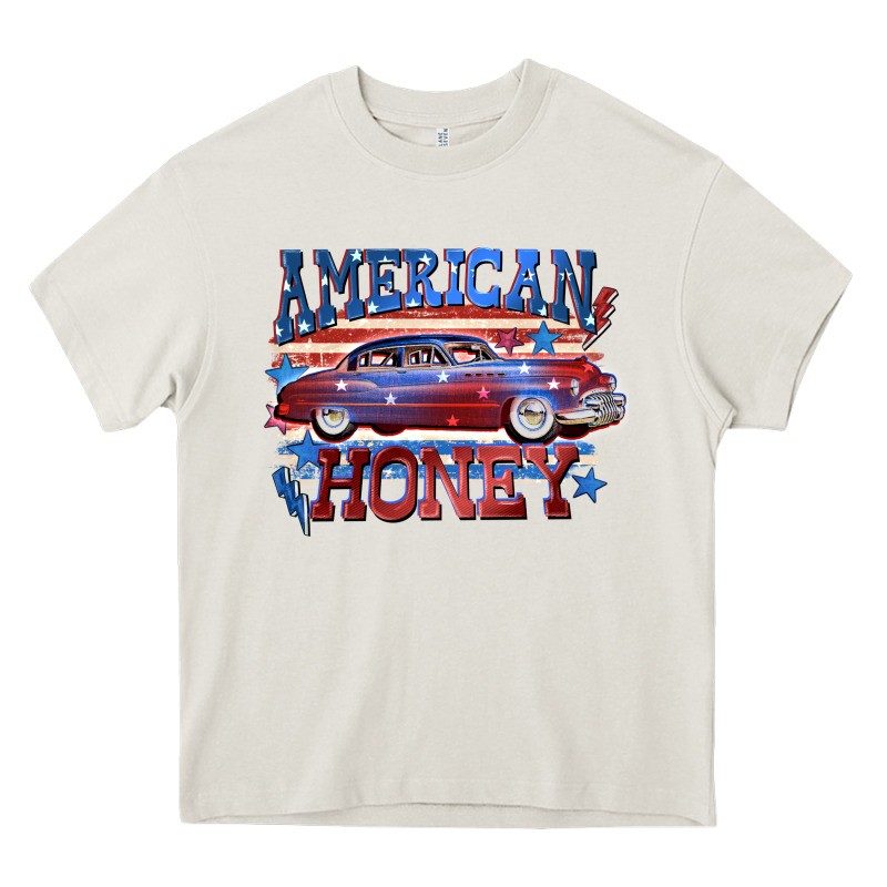 American Honey 4th Of July Heavy Core Tee by CowGirlArtShop | Teevron