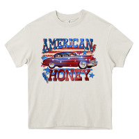 Cream American honey 4th of july Heavy Core Tee - CowGirlArtShop