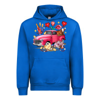 Cobalt Valentine's Day Truck Farm Animals Urban Hoodie - FaDigitalArtStudio