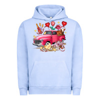 Pigment Grape Ice Valentine's Day Truck Farm Animals Urban Hoodie - FaDigitalArtStudio