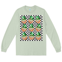 Matcha boujee checker board leprechaun Long Sleeve Tee - MaliasSmallBusiness