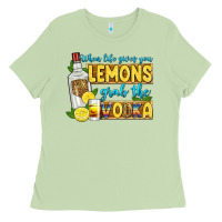 Matcha when life gives you lemons grab the vodka Ladies Tee - Zillion Design Studio