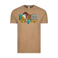 Vintage Coffee Western Farm Life Rooster Head Vintage Tee - LillyAllenDesigns