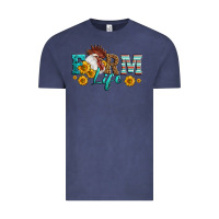 Vintage Denim Western Farm Life Rooster Head Vintage Tee - LillyAllenDesigns