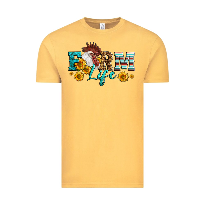 Western Farm Life Rooster Head Vintage Tee by LillyAllenDesigns | Teevron