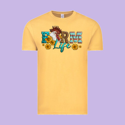 Western Farm Life Rooster Head Vintage Tee Designed By Lillyallendesigns