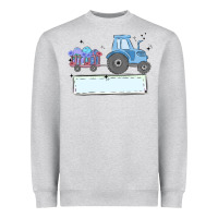Heather Grey easter tractor boy Heavyweight Sweatshirt - MaliasSmallBusiness