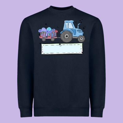 Easter Tractor Boy Heavyweight Sweatshirt Designed By Maliassmallbusiness
