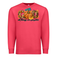Cardinal With God All Things Are Possible Premium Sweatshirt - texasbilliewilder