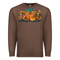 Chestnut With God All Things Are Possible Premium Sweatshirt - texasbilliewilder