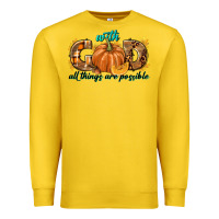 Lemon With God All Things Are Possible Premium Sweatshirt - texasbilliewilder