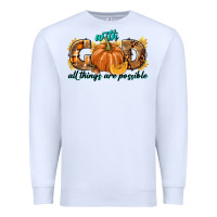 White With God All Things Are Possible Premium Sweatshirt - texasbilliewilder