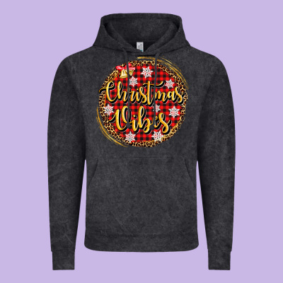 Christmas Vibes Vintage Hoodie Designed By Adodesignshop
