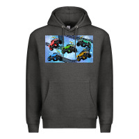 Charcoal Heather Children trucks Premium Hoodie - TumblerDesignByShophia