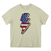 Mossy American lightning bold 4th of july Heavy Core Tee - CowGirlArtShop
