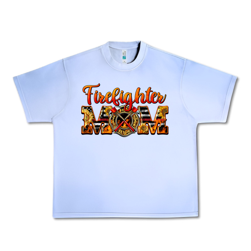 American Firefighter Mom Urban Heavy Tee by LillyAllenDesigns | Teevron
