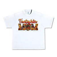 White American Firefighter Mom Urban Heavy Tee - LillyAllenDesigns
