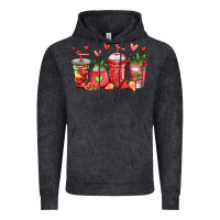 Vintage Black strawberry coffee cups Vintage Hoodie - Jasminsmagicworld