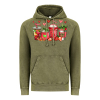 Vintage Olive strawberry coffee cups Vintage Hoodie - Jasminsmagicworld