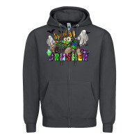 Smoke spooky crusher monster truck Zipper Hoodie - LillyAllenDesigns