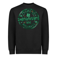 Black prone to shenanigans and malarkey Heavyweight Sweatshirt - MaliasSmallBusiness