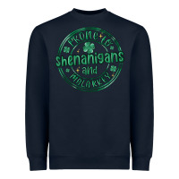 Navy prone to shenanigans and malarkey Heavyweight Sweatshirt - MaliasSmallBusiness