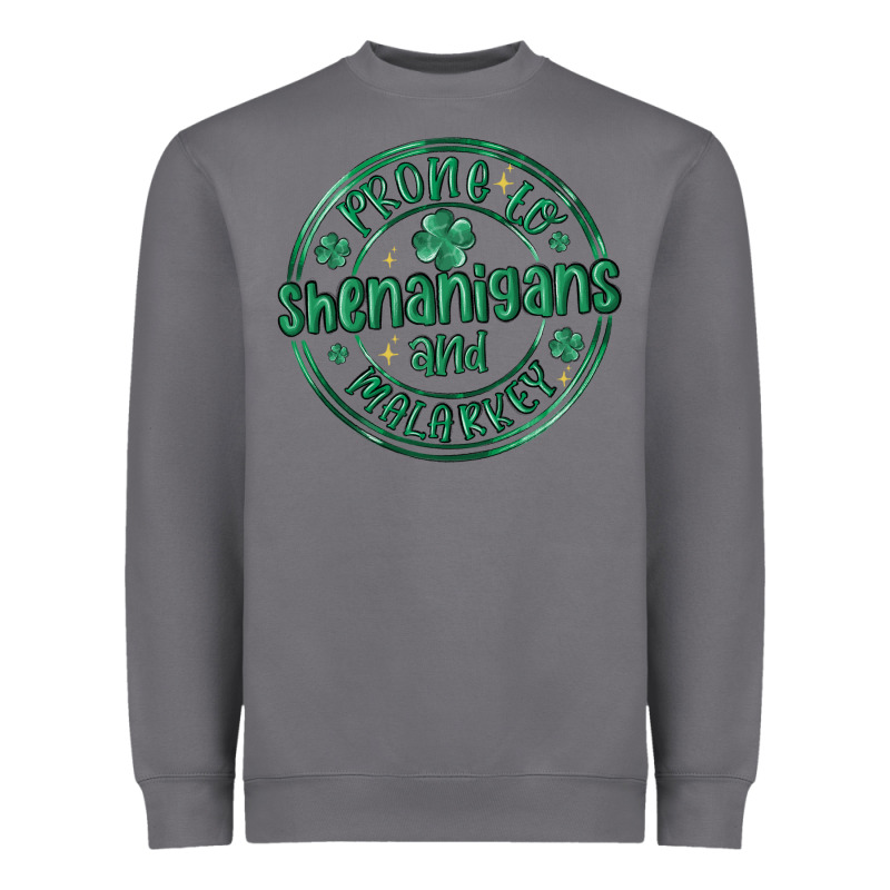 Prone To Shenanigans And Malarkey Heavyweight Sweatshirt by MaliasSmallBusiness | Teevron