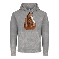 Cloud Rock horse portrait Vintage Hoodie - Artiststas