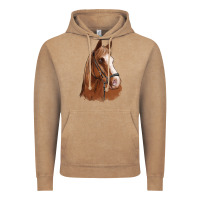 Vintage Coffee horse portrait Vintage Hoodie - Artiststas