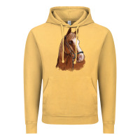 Vintage Mustard horse portrait Vintage Hoodie - Artiststas