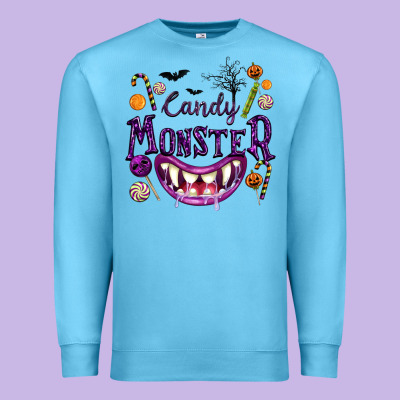 Candy Monster Premium Sweatshirt Designed By Texasbilliewilder