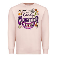 Pale Pink Candy Monster Premium Sweatshirt - texasbilliewilder