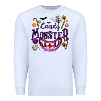 White Candy Monster Premium Sweatshirt - texasbilliewilder