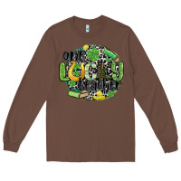 Chestnut one lucky teacher Long Sleeve Tee - MaliasSmallBusiness