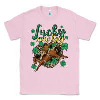Bubblegum Pink lucky cowboy Classic Tee - MaliasSmallBusiness
