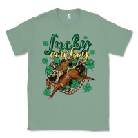 Sage lucky cowboy Classic Tee - MaliasSmallBusiness