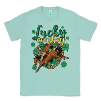Seafoam lucky cowboy Classic Tee - MaliasSmallBusiness