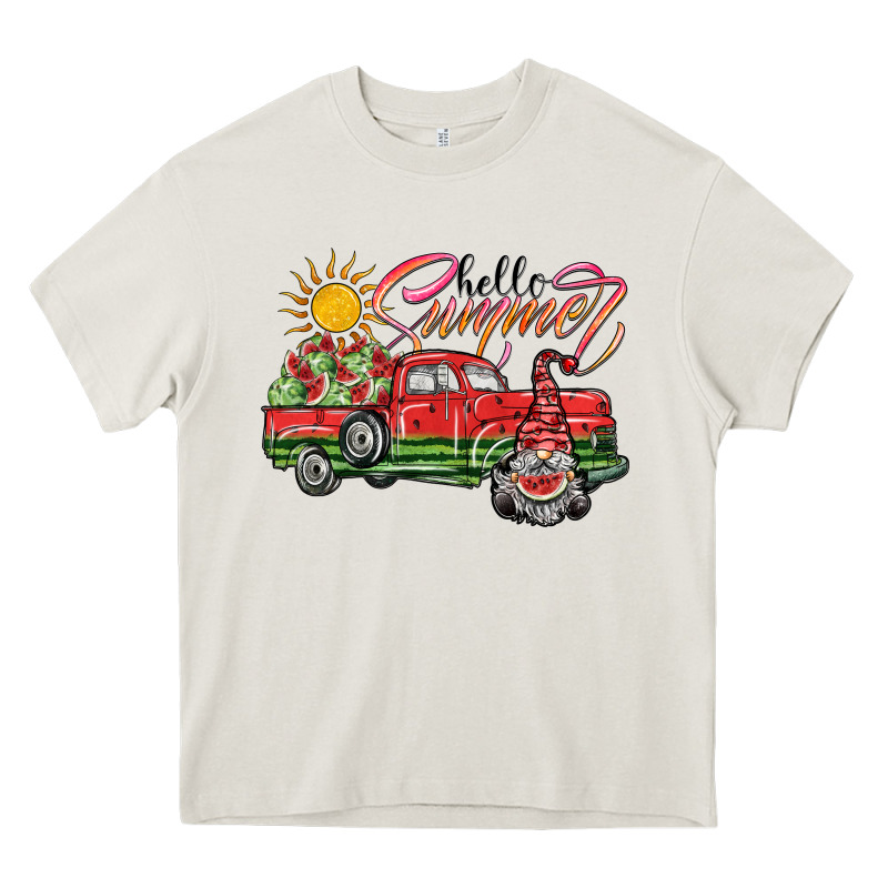 Hello Summer Heavy Core Tee by SublimationCraftShop | Teevron