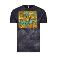 Cloud Black Bumble Bees Vintage Tee - LillyAllenDesigns