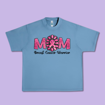 Breast Cancer Warrior Mom Urban Heavy Tee Designed By Jasminsmagicworld