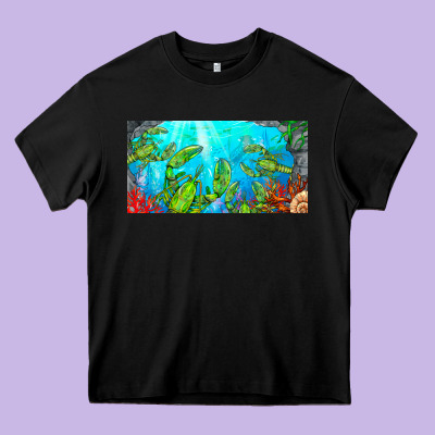 Lobster License Plate Heavy Core Tee Designed By Barkaloodesign